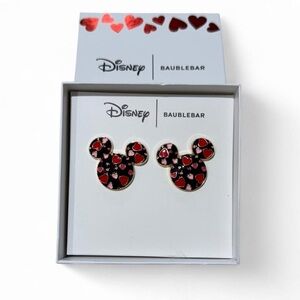 BaubleBar x Disney Mickey Heart Earrings — NWT / Disney Theme Park Jewelry